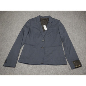 Banana Republic Blazer Jacket Women's Size 8 Navy Blue Single Breasted New NWT